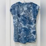 Park avenue Blue Floral Paisley Blouse Photo 1