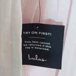 Lulus  Pink Tiered Strapless Maxi Dress NWT Size XS Pink Wedding Guest Dress Photo 6