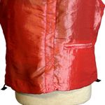 Blanc Noir Coral Pink Iridescent Sporty Utility Vest Large Vintage Hong Kong Photo 2