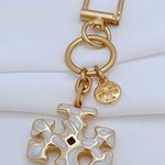 Tory Burch New  Kira Mosiac Mother of Pearl Keychain Photo 2