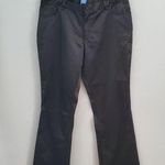 Vera Wang Simply Vera Black Satin Straight Leg Pants 16P Photo 0