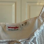 Wrangler White Lace Trim Crop Top Photo 1