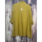 John Mark  Yellow Tunic Top Blouse M 3/4 Sleeve Lagenlook Buttons Photo 8