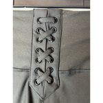 We Wore What Black Lace Up Biker High Rise Athletic Shorts Size S NWT Photo 4