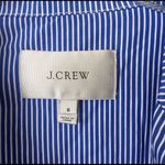 J.Crew Blue White Striped Classic Blazer Size 6 Photo 2