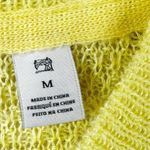 Scotch & Soda Sweater Womens M Linen Mohair Wool Colorblock Sleeves in Citrus Photo 7