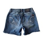 BTC BootHeel Sheryl Crow Fairfax High Rise Denim Jean Shorts Size 27/4 Blue Photo 1