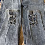 Vtg 80s Jordache Basics Acid Wash Denim Jeans High Waist Bow Ankle Zipper 11/12 Blue Size undefined Photo 8