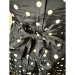 Vintage 90s Black & White Polka Dot Formal Party Dress Size Medium Photo 4