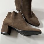 Franco Sarto  Womens Casual Leather Ankle Boots Brown Booties Size  6M Photo 2