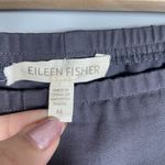 Eileen Fisher Womens Pull On Cotton Stretch Ankle Pants Size M Gray Office Zip Photo 3