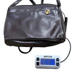 VTG Gianni Bernini Brown Leather Crossbody Bag Adjustable Strap Gold Charm‎ Photo 10