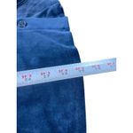 Hasting & Smith Women’s 1X Blue Velour Soft Plush Button Up Long Sleeve Top Photo 7