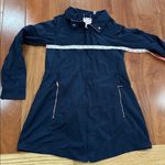 Ted Baker Dark Blue Waist Draw String Trench Coat size 0 Photo 10