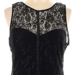 Bebe  Black Lace Overlay Satin Bandage Corset Romantic Party Dress Size Large L Photo 4