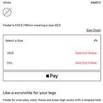 Aritzia Sunday Best Scrunch Crew Sock White Photo 3