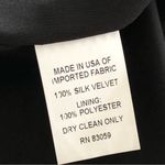 Drew Blazer M Black Silk Velvet Single Button Unstructured Blazer Party Jacket Photo 5