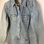 Newport News JEANOLOGY Collection Y2K Jean Yoked Dress Western Rodeo Sz 12 Blue Photo 3