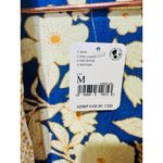 Free People Wild Nights Floral Blue Yellow Duster Kimono NWT size Medium Photo 4