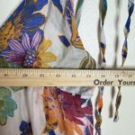 In April 1986 Dress Womens Small Medium Floral Maxi Boho Sundress Lined colorful White Photo 5