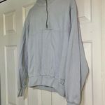 Brandy Melville 1/2 Half Zip Sweatshirt Light Blue One Size Fits All OSFA Photo 2