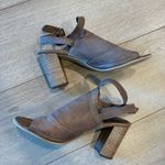 Miz Mooz  Women’s Shiloh Sandal Leather Perforated Peeptoe Heel Size 40/9-9.5 US Photo 5