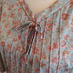 American Vintage Lady Mendal Cottage Core Floral Night Dress Sheer Thin Floral Vintage Large Photo 13