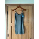 Free People NWT Seamless Mini Spaghetti Strap Dress Steel Gray Women’s size XS/S Photo 2