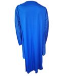 Vintage Roaman's Royal Blue Midi Dress with Glittery Faux Jacket (A4) Blue Size 1X Photo 3