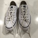 Converse White Low-Top Leather Sneakers Size women’s 9 Photo 1