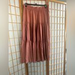 H&M  brown/aburn Midi Skirt with Tiered Design Photo 1