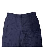 ZARA Navy Blue Cotton Lightweight Embroidered
Pants/Trousers(Size Large) Photo 4
