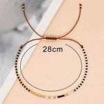 Handmade adjustable Bracelet beads minimalist boho bohemian style for summer beach comfortable for daily wear Photo 1