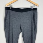 Eileen Fisher ‎ Pants Leggings Womens Large Charcoal Gray Herringbone Pull On L Photo 5