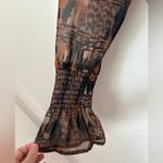 Veronica M  Off the Shoulder Bohemian Print Dress Photo 2