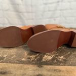 Tory Burch New Miller brown Leather Bootie 45MM Heel Zip Up Shoes Size 7 Photo 5