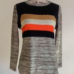 THML Striped Quilted Crew Neck Sweater Photo 0