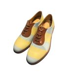 The Office Of Angela Scott Mr Smith yellow blue stripe Oxford size 37.5 7.5 Photo 0