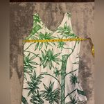 Source Unknown Linea Verde Green Leaf Print Women's Dress Photo 3