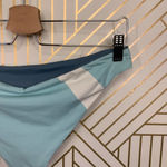 l*space L* Johnny Classic Bikini Bottom in Teal Blue and White Size US Large Photo 6
