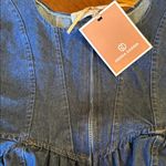 NWT Dark Blue Denim Ruffle Dress Photo 2