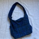 Handmade BoHo Blue Floral Shoulder Bag Photo 4