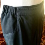 BCBGMAXAZRIA Black Cotton Cropped Pants w/ Elasticized Waistband Photo 1