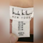 Nicole Miller New York Gold Champagne Satin Blouse Boxy Fit Size Medium Photo 6