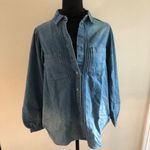 American Eagle Women's Denim Long Sleeve Button Photo 5