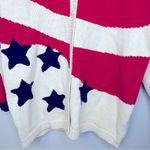 Vintage Lauren Hansen American Flag Cardigan Size L Red Size L Photo 5