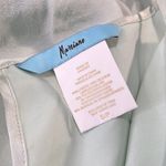 Marciano  100% Silk Cold Shoulder Flutter Sleeve Peplum Blouse Pale Green-Small Photo 2