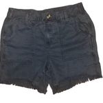 Aerie  Womens Black Elastic Band Cut Off Shorts Size Small Photo 0
