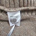 Bianca B Made In Italy Tan Cable Knit Sweater Vest Poncho Cape S/M NWT Size undefined Photo 4