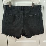 Abercrombie & Fitch High Rise Dad Short in Black Denim Photo 2